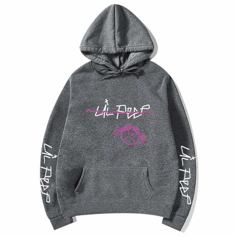 Lil Peep Hoodies - Graphic Hooded Sweatshirt | Loose Fit Pullover Fleece