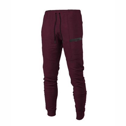Men's Fitness Pants | Casual Sweatpants Joggers With Elastic Waist & Ribbed Cuffs