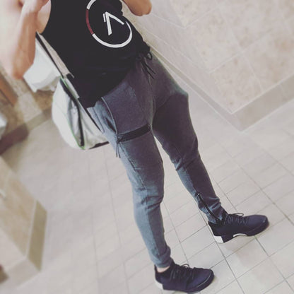 Men's Fitness Pants | Casual Sweatpants Joggers With Elastic Waist & Ribbed Cuffs