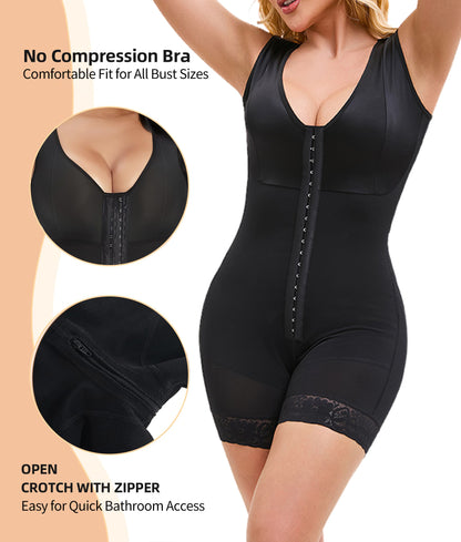 Colombian Shapewear | Full Body Shaper With Tummy Control & Zipper