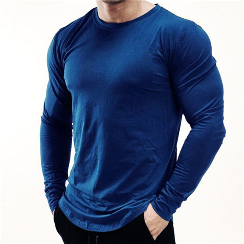 Quick Drying Sports Shirt - Men's Slim Fit Long Sleeve Workout Top