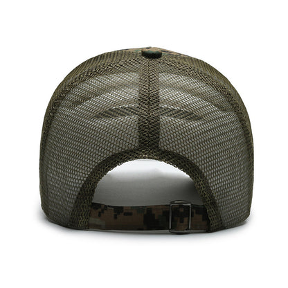 Camouflage Baseball Hat – Adjustable Camo Cap With Breathable Sunshade