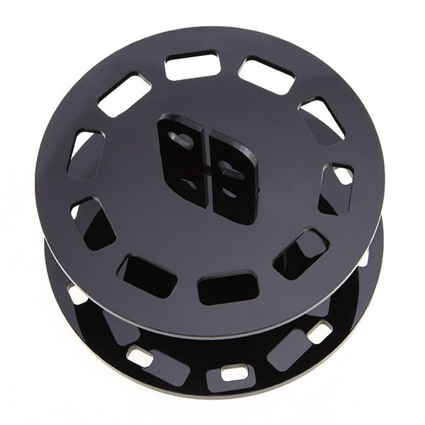 Makeup Brush Holder | Round 10 Hole Black Plastic Organizer