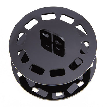 Makeup Brush Holder | Round 10 Hole Black Plastic Organizer