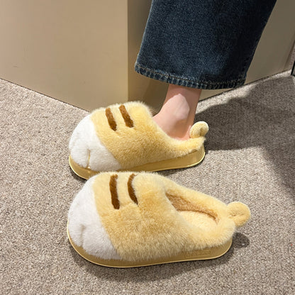 Fluffy Slippers Women | Plush Indoor Footwear With Thick Sole & Non Slip Rubber