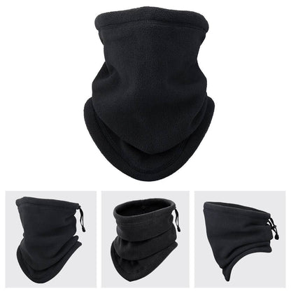 Winter Fleece Neck Warmer - Windproof Scarf With Adjustable Triangle Design