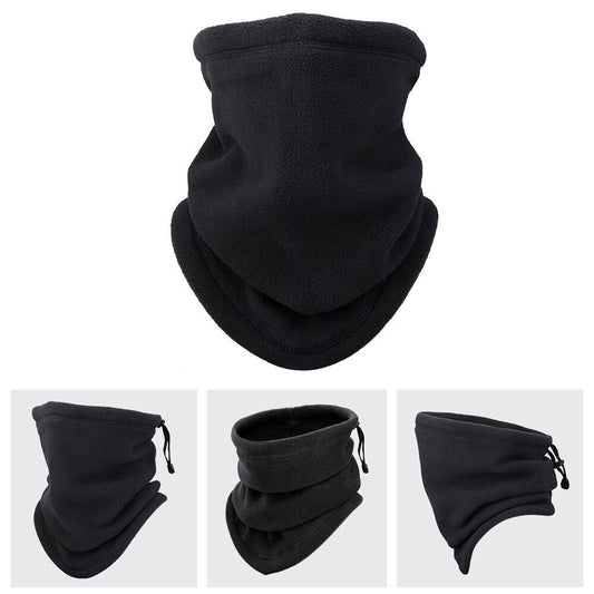 Winter Fleece Neck Warmer - Windproof Scarf With Adjustable Triangle Design