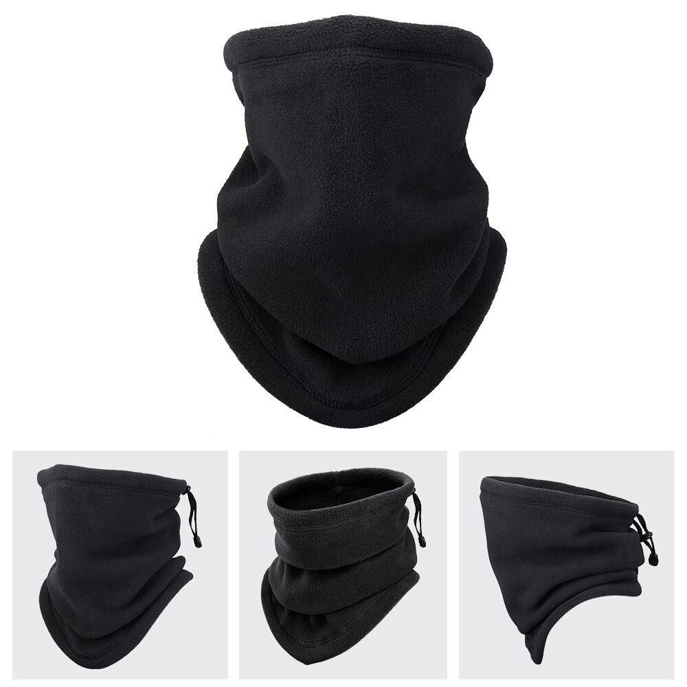 Winter Fleece Neck Warmer - Windproof Scarf With Adjustable Triangle Design