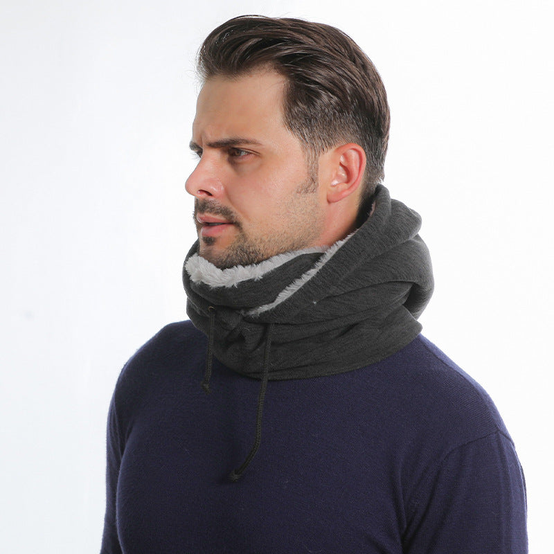 Winter Cycling Cap - Windproof Thickened Pullover Hat With Cold-Proof Scarf For Men Women