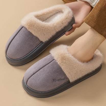 Warm Cotton Slippers | Cozy Winter Footwear | Non Slip Indoor Shoes