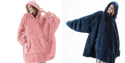 Hoodie Sweatshirt - Double Sided Fleece, Big Pocket, Comfortable Cozy Pullover