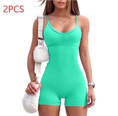 Yoga Workout Romper - Tight Spandex Nylon Jumpsuit For Women | Stylish Fitness Wear