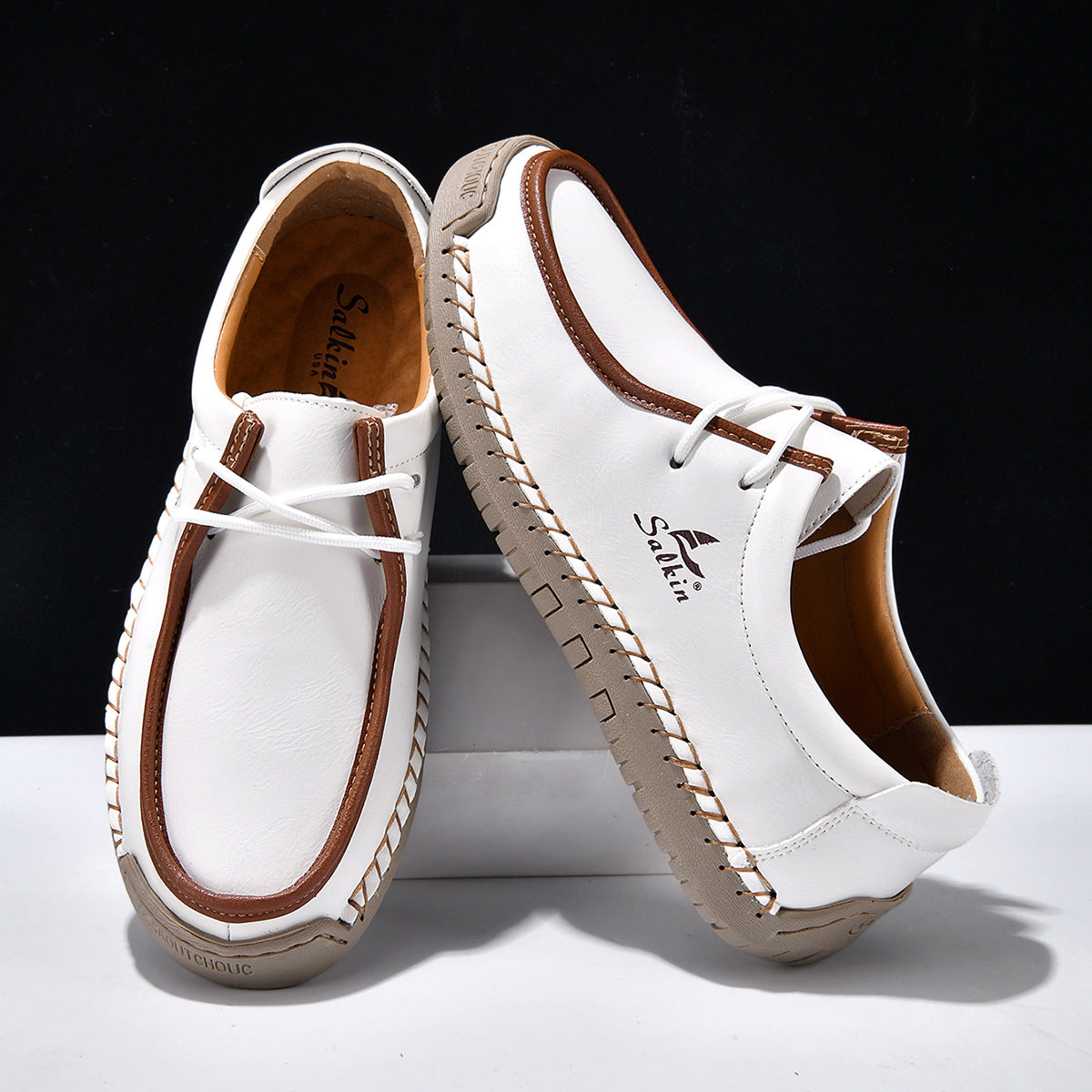 Casual Lace-Up Shoes | Soft Sole Shoes | Comfortable Walking Footwear