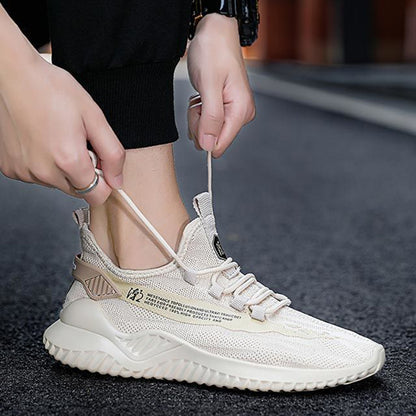 Men Lightweight Sneakers – Breathable Walking Shoes With Mesh Upper & Thick Sole