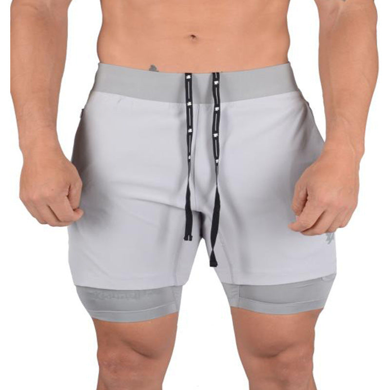 Men's Running Shorts - Quick Dry 2-in-1 Athletic Gym Workout Shorts