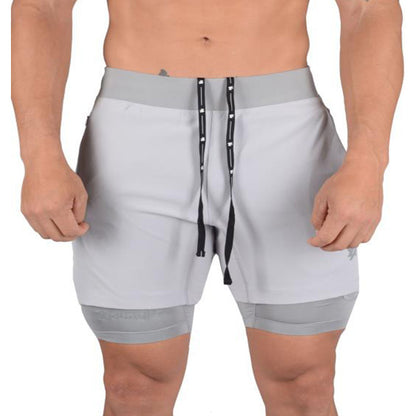 Men's Running Shorts - Quick Dry 2-in-1 Athletic Gym Workout Shorts