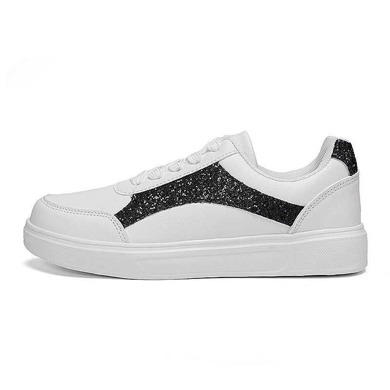 White Casual Shoes – Trendy Low Top Sneakers With EVA Sole Comfort