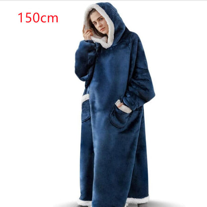 Hoodie Blanket – Oversized Pullover With Pockets | Winter Warm Cozy Wear