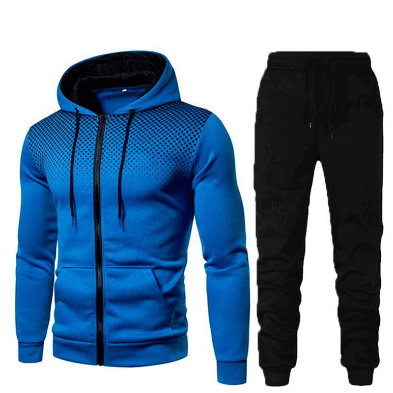 Men's Sports Suit – Warm Autumn Winter Wear | Breathable Cotton & Polyester Blend