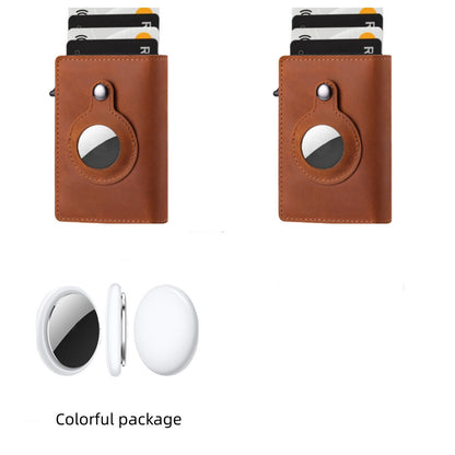 Leather Slim Wallet | RFID Card Holder & Anti Theft Bullet Card Bag for Men