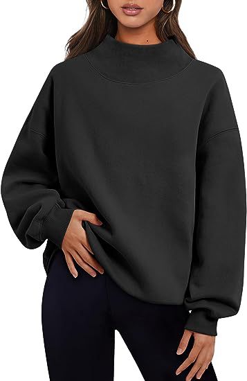 Pullover Sweatshirt Women | Loose Tops Round Neck Hoodie | Thick Solid Color Casual Wear