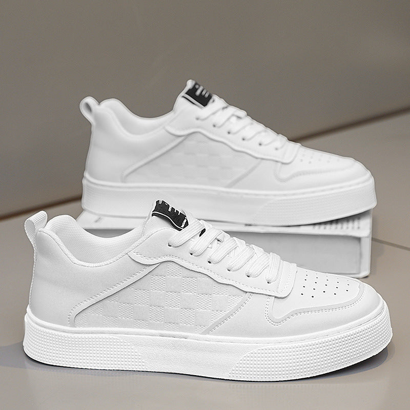 Casual Lace-Up Sneakers | Men's Casual Shoes | Breathable Flat Heel Sneakers