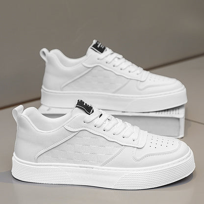 Casual Lace-Up Sneakers | Men's Casual Shoes | Breathable Flat Heel Sneakers