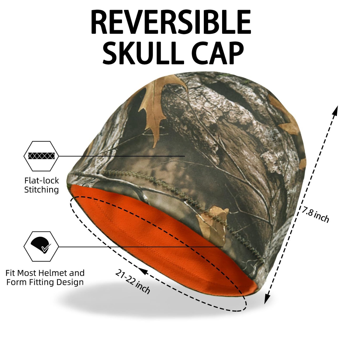 Camouflage Hunting Beanie – Windproof Polar Fleece Warm Winter Hat