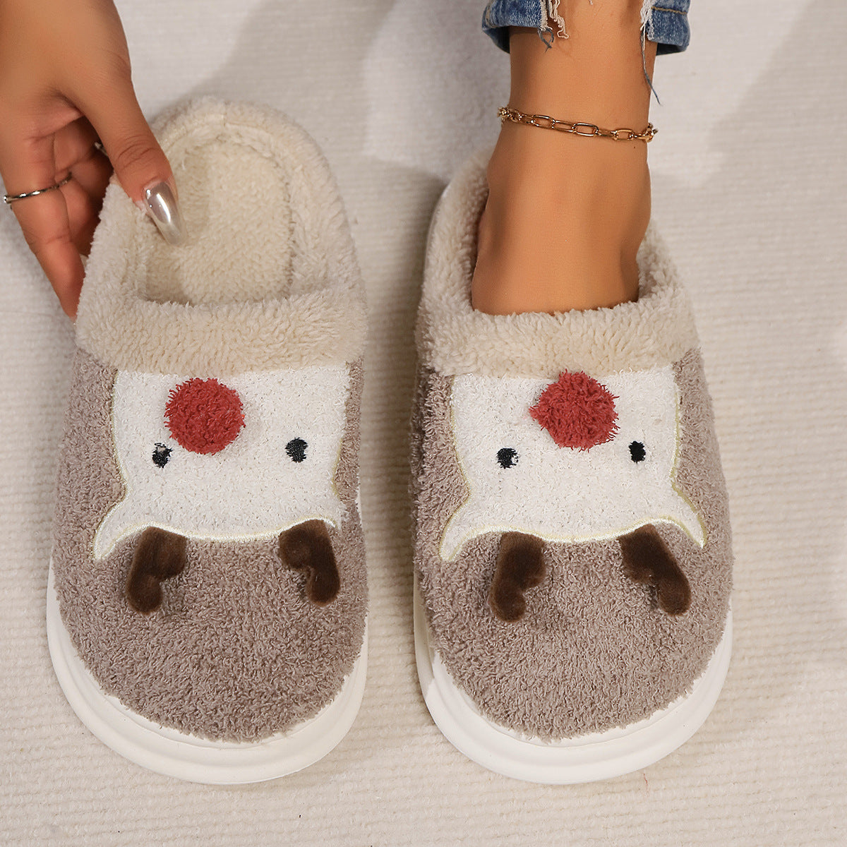 Cotton Slippers | Warm Non Slip Slippers For Indoor And Outdoor Use