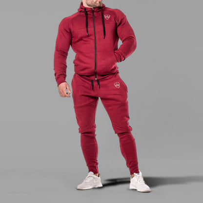 Sport Suit – Breathable Cotton Athletic Wear Patterned Sportswear Set