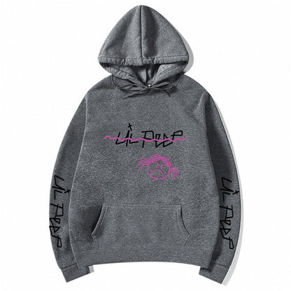 Lil Peep Hoodies - Graphic Hooded Sweatshirt | Loose Fit Pullover Fleece