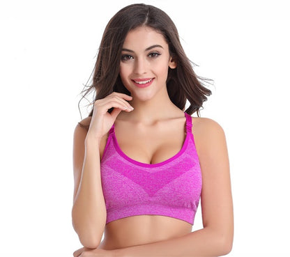 Women Sport Bras - Seamless Yoga Top | Shockproof Fitness Bra For Running