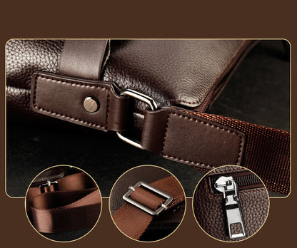 Men Messenger Bags | Stylish PU Leather Crossbody With Zipper Closure