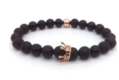 Men Bracelet | Crown Design Metal Wristband | Durable Adjustable Band