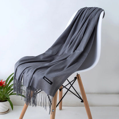 Designer Women Scarf | Winter Shawl Wraps | Soft Cotton Yarn Scarf 70x200CM