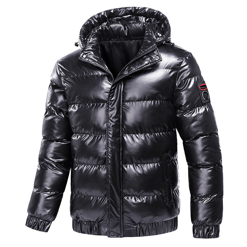 Motorcycle Coat Men | Cotton Filled Zipper Front Warm Winter Jacket