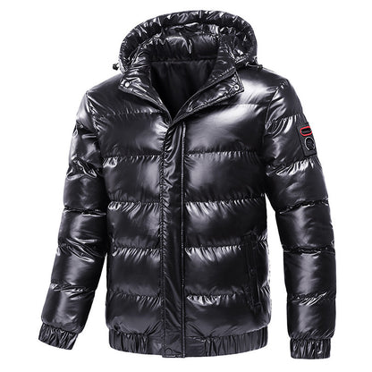 Motorcycle Coat Men | Cotton Filled Zipper Front Warm Winter Jacket