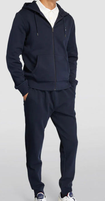 Men's Sweater Suit - Comfortable Hoodie And Pants Combo, Polyester Fiber Clothing