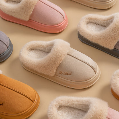 Warm Cotton Slippers | Cozy Winter Footwear | Non Slip Indoor Shoes
