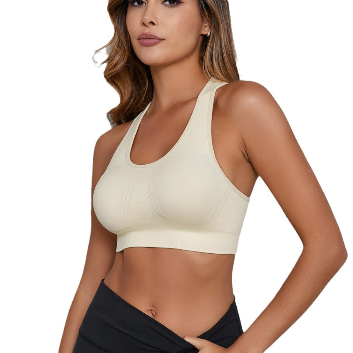 Yoga Bra Vest - Backless Sleeveless Workout Top With Moisture Wicking Fabric