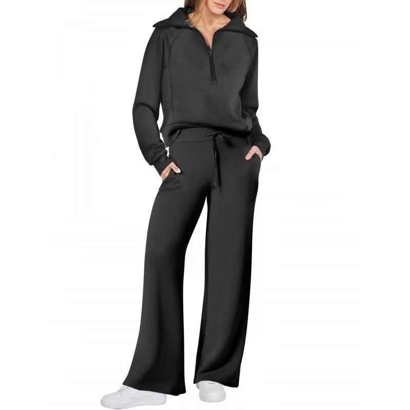 Women's Casual Sport Set - Autumn Winter Two Piece Tracksuit Polyester Activewear