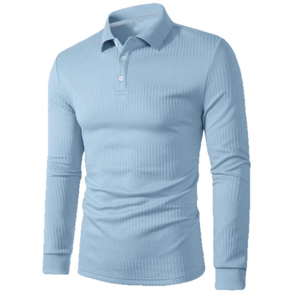 Men's Sports Long Sleeve Casual Fitness Shirt – Lightweight Polyester Fiber Top