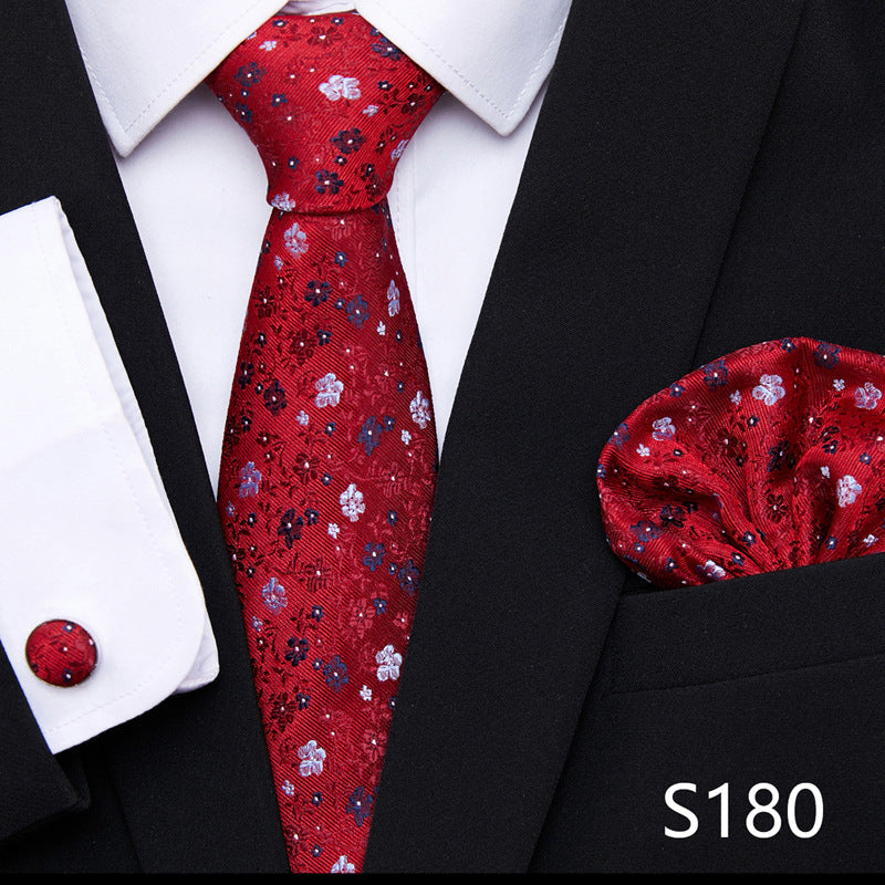 Men's Patterned Ties | European Style Neckwear Set With Silk Patterns