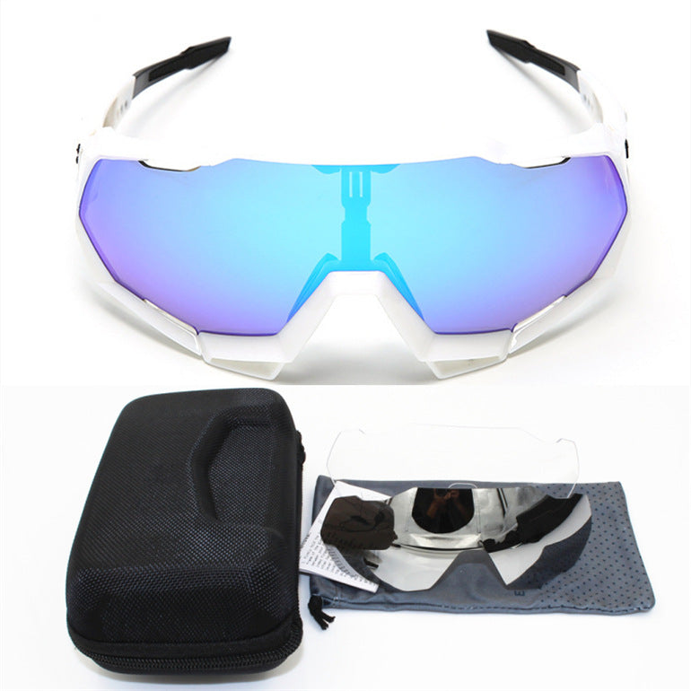 Bicycle Riding Glasses – Lightweight Sports Sunglasses With Interchangeable Lenses
