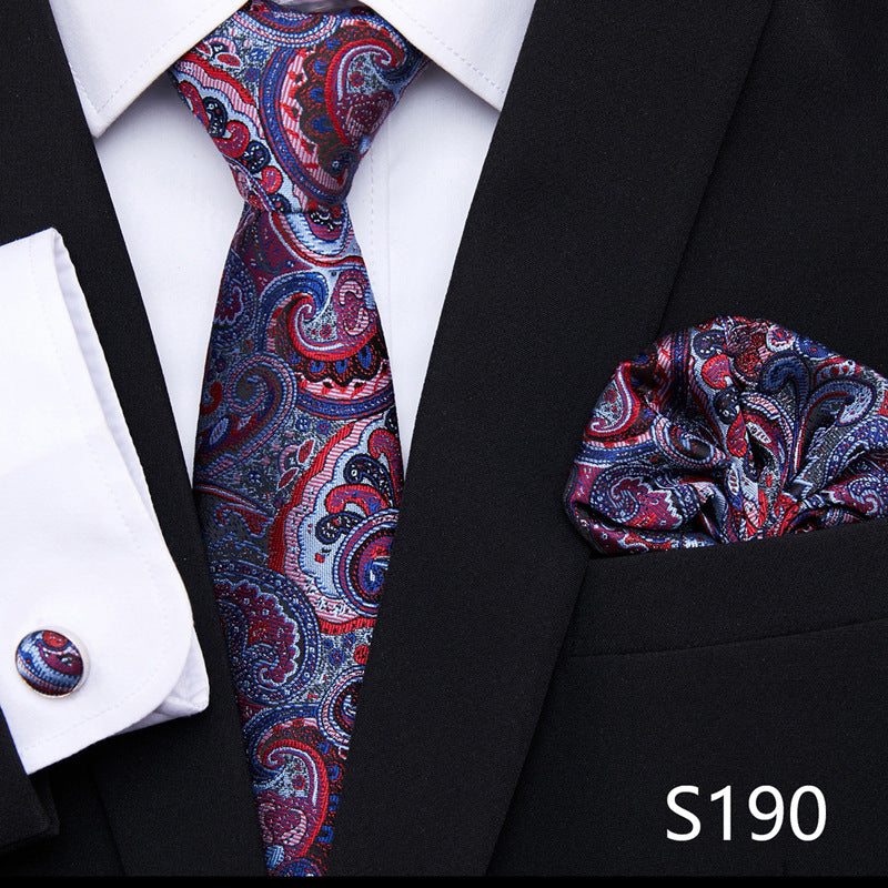 Men's Patterned Ties | European Style Neckwear Set With Silk Patterns