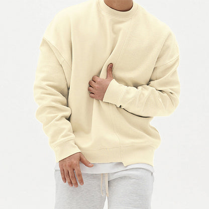 Men's Loose Pullover Round Neck Sweater | Cotton Blend | Comfortable Fit