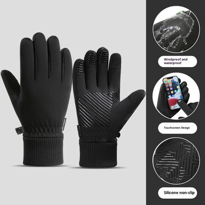 Waterproof Winter Gloves | Cold Resistant Fleece Lined Finger Style Gloves