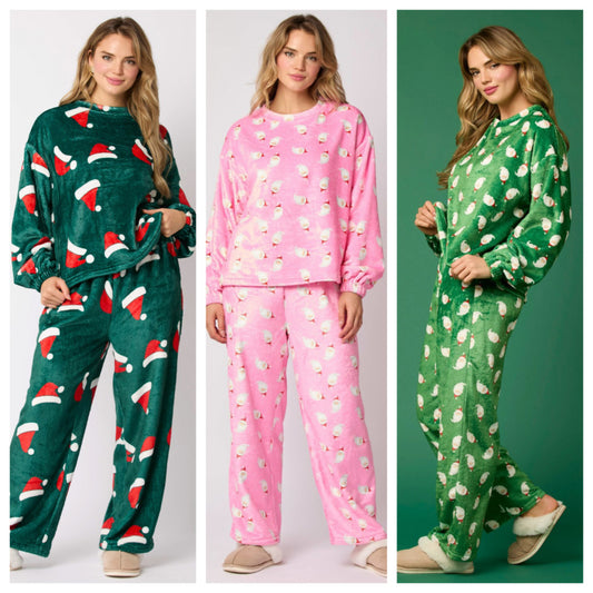 Flannel Pajama Sets | Women's Loungewear - Cozy Long Sleeve Holiday Sleepwear