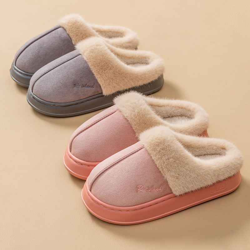Warm Cotton Slippers | Cozy Winter Footwear | Non Slip Indoor Shoes