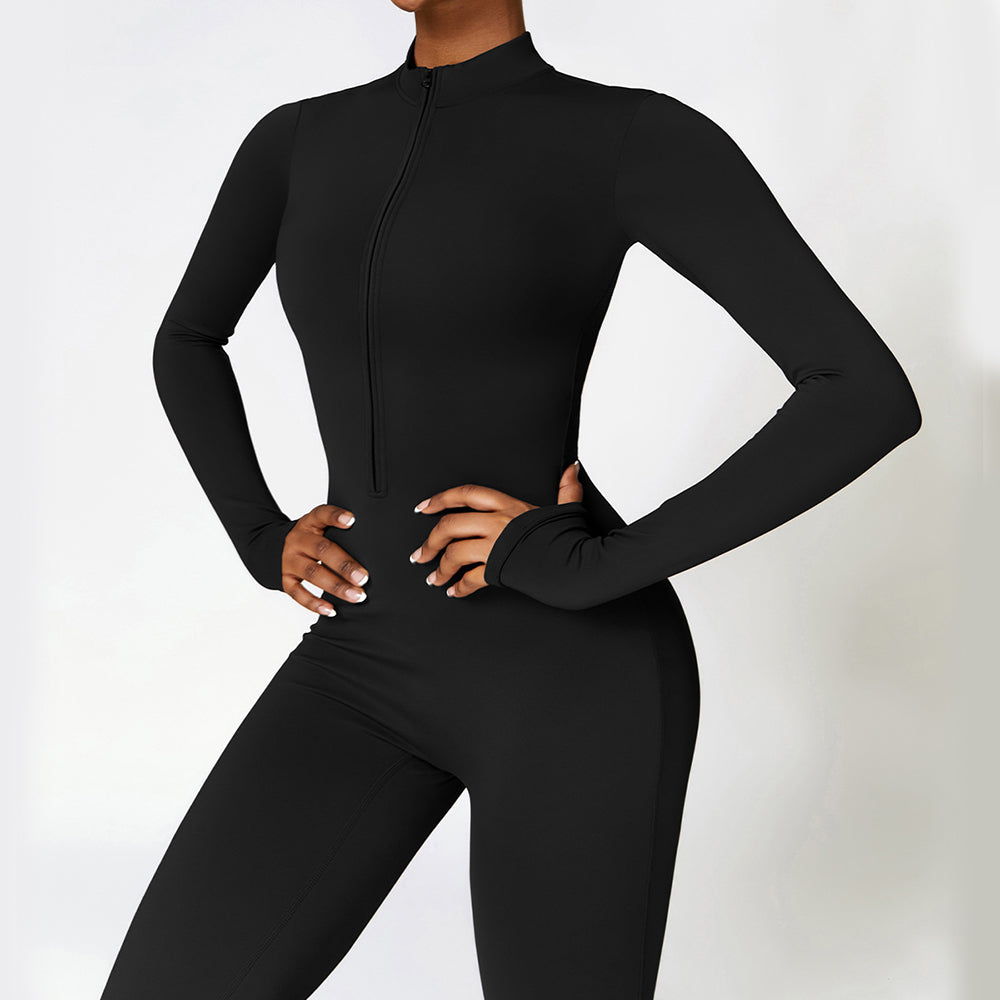 Women's Yoga Jumpsuit | Stretchy Polyester Spandex | Moisture Wicking Fabric